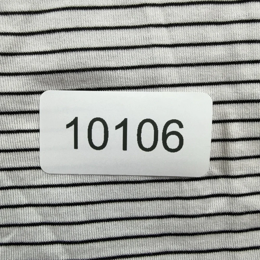Polo Ralph Lauren Polo Shirt Mens Large White Striped Pima Cotton Golf Casual